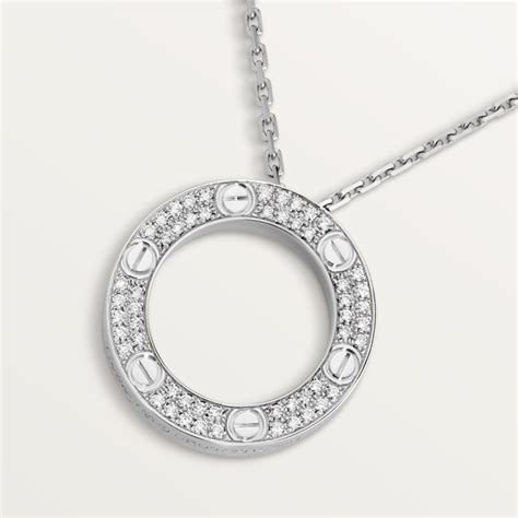 cartier love diamond necklace|cartier love necklace diamond paved.